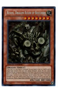 Yugioh- 1X Redox, Dragon Ruler of Boulders - Secret Rare - Lim - CT10-EN003 - NM - Picture 1 of 1