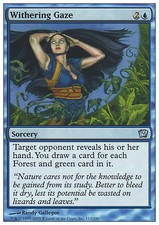 Magic the Gathering MTG Withering Gaze (113) Ninth Edition   LP