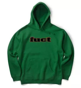 fuct Made in USA 🇺🇸 OG Logo Skunk Green Kush Hoodie Sweatshirt Supreme SSDD - Picture 1 of 14