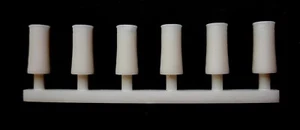 TD02 6 x large round chimney pots 3d printed O scale model railway scenics - Picture 1 of 4