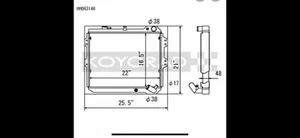 KOYO All Aluminum Radiator FOR MAZDA RX-7  83-85 - Imagen 1 de 1
