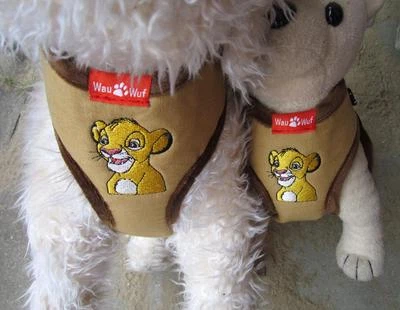 WAUWUF Hunde Softgeschirr Brustgeschirr Welpengeschirr easy Comfort Löwe Westengeschirr