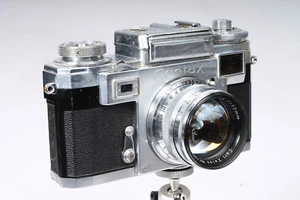 Contax lllA FARBZIFFERBLATT MIT ZEISS 50 MM 1:1,5 SONARVERSCHLUSS FUNKTIONIERT, LINSE FUNKY - Bild 1 von 9