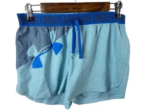 Under Armour Shorts Large Youth Girls Juniors Elastic Waistband Running Active - Picture 1 of 6