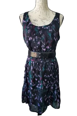 Vestido I Heart Ronson Boho Volantes Animal Ikat Juniors M Foto 1 de 4