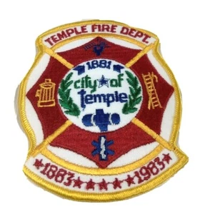 Temple Texas Fire Department Patch TX City Fire Dept. FD - Picture 1 of 4
