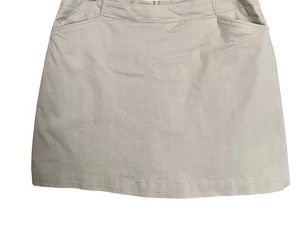 Nike Golf Skort Mini Skirt with Shorts Womens Size 14 Tan Beige Stretch Athletic - Picture 1 of 6