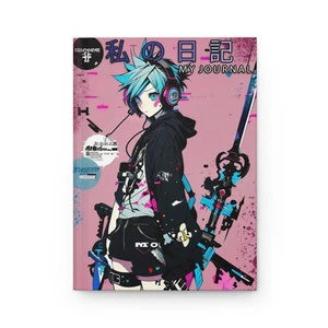 Anime-inspiriertes Hardcover Journal, buntes Kunstjournal,  - Bild 1 von 5