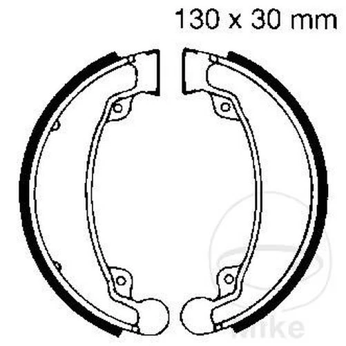 Zapatas de freno con muelles EBC SYM 125 vs 1997-1998