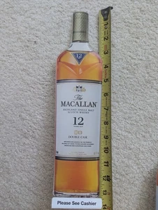 The Macallan 12 Jahre Double Cask Kunststoff Werbeschild Kunstladen Display Flasche - Bild 1 von 2