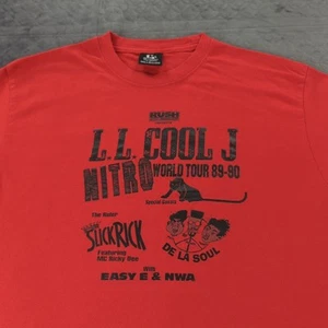 LL Cool J Shirt Concert T Band Tee Nitro World Tour Hip Hop Slick Rick Men Large - Picture 1 of 9