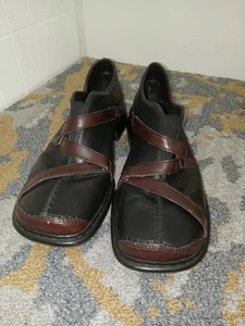 Rieker Shoes Woman Antistress Black/Brown Leather Loafers 36, US 6  - Picture 1 of 8