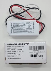 Emitever PWR-E24V-060-30-U 60W Dimmable LED Driver - Picture 1 of 1