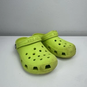 Crocs Classic Clog Kids C 13 Neon Green Lime Slip-On - Picture 1 of 19