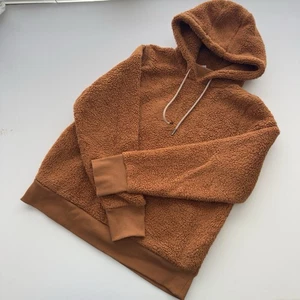 ATHLETA Tugga Sherpa Hoodie Pullover rostbraun Plüsch Fleece Large Sweatshirt - Bild 1 von 6