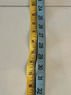 SILK RIBBON 5/8" W X 6 2/3 Yard Length Measure Tape Ribbon For Crafting - Image 1 of 3