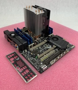 ASUS Sabertooth X79 Motherboard Intel Core i7-3820 3.6GHz 16GB RAM w/ Shield - Afbeelding 1 van 10