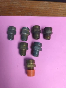 7PC  Pipe Reducer Nipple Fitting 1/4" NPT x 3/8" NPT Male Adapter Increaser - Picture 1 of 3