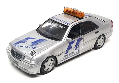 UT Models 1/18 Scale 91123N - Mercedes Benz C-Class F1 Medical Car 1997 - Silver - Image 1 of 4