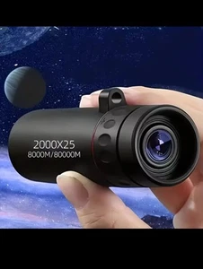 2000X25 HD Monocular Telescope Compact Portable Scope Hunting Travel Fishing UK - Picture 1 of 8