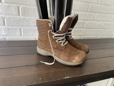 Merrell Jovilee Arctica Brown Waterproof Suede Winter Warm Boots  Women's Sz 7.5 — 第 1/4 张图片