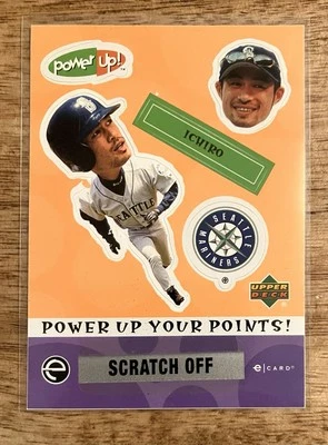 2004 Upper Deck Power Up! Stickers Ichiro #PU-48 RARE NM-MINT Orange - Image 1 of 2