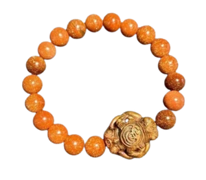 Bettel Zauber Armband Amulett Zwilling Frosch essen Mond Thai Schutz Geld Glück Ajan O - Bild 1 von 6