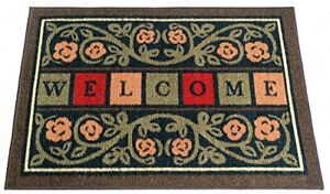 Ottomanson Indoor/Outdoor Rectangular Rugs Door Mats Multicolor Welcome 20x30 ✔✔