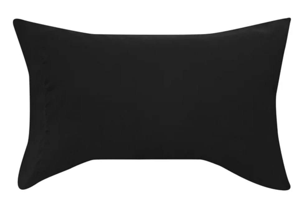 Funda de Almohada Individual Mainstays Ultra Suave Alta Calidad Microfibra King Rich Negra Foto 1 de 1