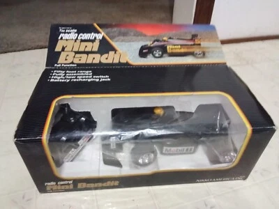 Vintage Rare Nikko RC Mini Bandit Black 1/20 Scale w/box HTF Looks New,Mobil 1 - Image 1 of 4