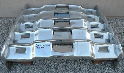 X LINCOLN CONTINENTAL NEW TRIPLE PLATED CHROME FRONT BUMPER 1966-1967 66-67 OEM - Image 1 of 4