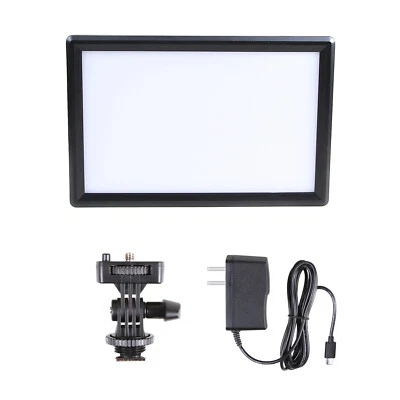 Photography Flat Panel Soft light Studio Video Light Lamp w/ EU cable 10W 600LUX - Image 1 of 4