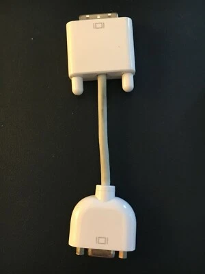 Genuine Apple DVI-I Male to VGA-Female Monitor Adapter Cable Connector 603-3342 - Image 1 of 4