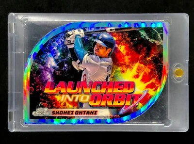 SHOHEI OHTANI RARO TROQUELADO HOLO Topps Cromo Holo Inserto Serie Mundial DODGERS Foto 1 de 4