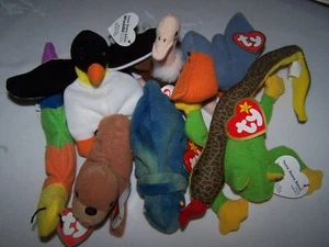 Collectible Teenie Beanie Babies 8 Water type - Picture 1 of 1