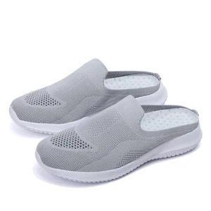 Women Slip On Trainers Loafers Comfort Shoes Casual Sneakers Slingback Flats - Picture 1 of 19