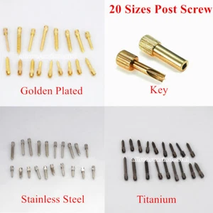 30Pcs Dental Endo Root Canal Screw Post Conical Refills Golden/Titanium/Steel - Picture 1 of 29