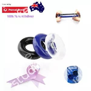 3 Pcs Set Silicone Donut Rings Cock Penis Sex Toy Super Stretchy - Picture 1 of 10
