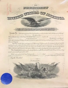 MILITAR DOCUMENT SIGNED BY SECRETARY OF WAR NEWTON D. BAKER UNDER WOODROW WILSON - Picture 1 of 8