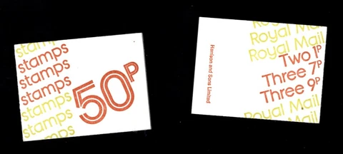 GB #FB2a 1977 50p booklet (9p aligned to right)  CV £2.50 Cover
