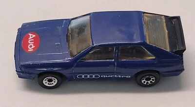 Audi Quattro 1982 Matchbox azul 1:58 diecast coche vintage 4 anillos Foto 1 de 4