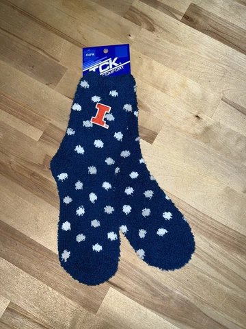 FIGHTING ILLINI • Socks • NWT • OSFM Cover