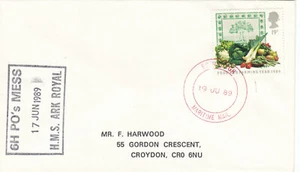 Ark Royal Cachet GB Cubierta CORREO MARÍTIMO Edimburgo 1989 (145042) - Imagen 1 de 1