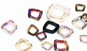 Superior PRIMERO 4437 Cosmic Square Ring Strass Steine * viel Größen & Farben - Bild 1 von 16