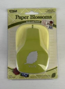 New McGill Paper Blossoms BIRCH Leaf Flower Card Craft Punch 7/8” x 1 3/8” 64502 - Picture 1 of 7