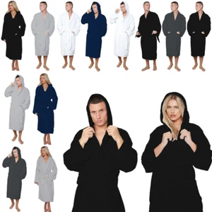 Frottee Handtuch Ankleid Herren Damen Bademantel 100 % Baumwolle Damen Bademantel - Bild 1 von 126