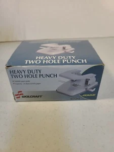 Heavy-Duty Two-Hole paper Punch. 25 Sheet || Skilcraft || - Picture 1 of 4