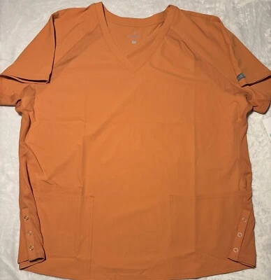 3XL Couture Peaches Women's Scrubs V-Neck Chest Pocket Top MC8482 CINM Cinnamon - Image 1 of 4