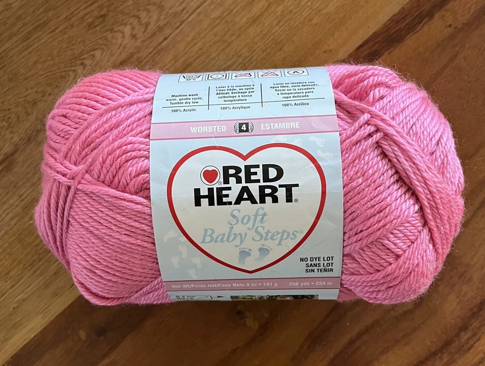 Red Heart Soft Baby Steps Yarn - 476542
