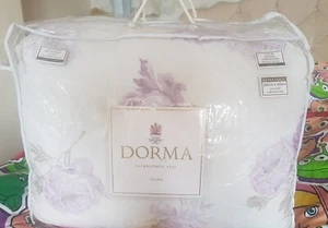 Stunning LILIAN Lilac Floral EXTRA LARGE THROW OVER QUILT COVER Dunhelm 265cm - Picture 1 of 6